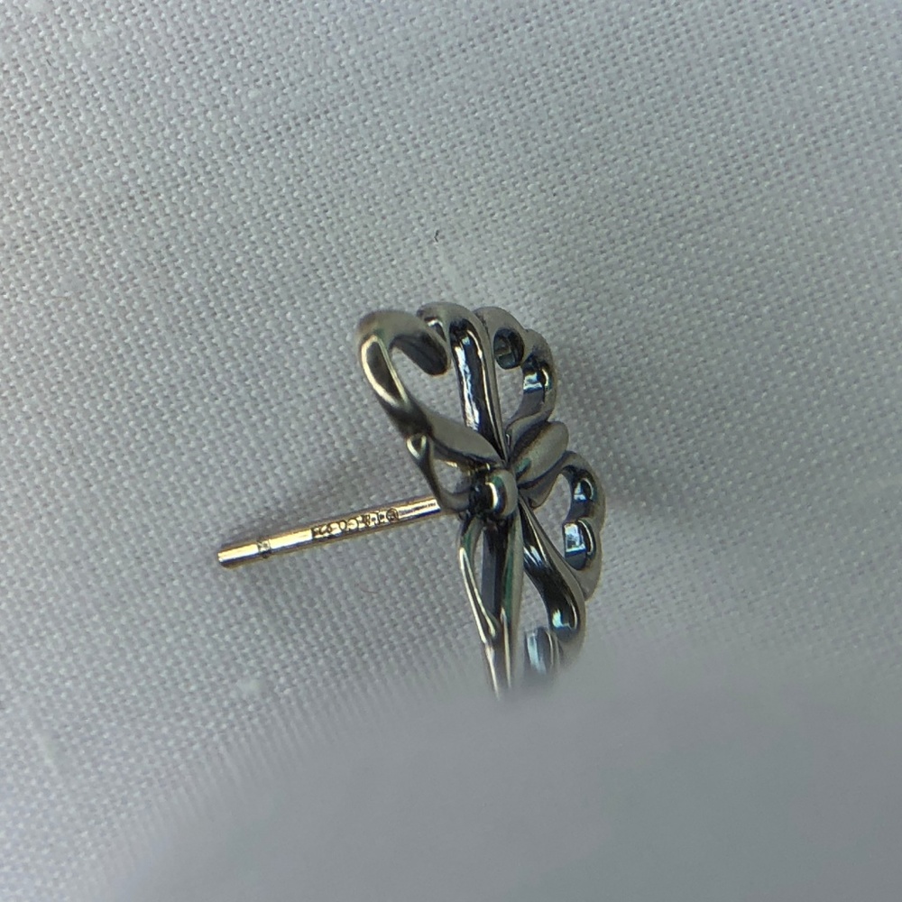 Tiffany & Co Butterfly Earrings Studs Nature Lover Garden Stencil Earrings - Picture 6 of 10